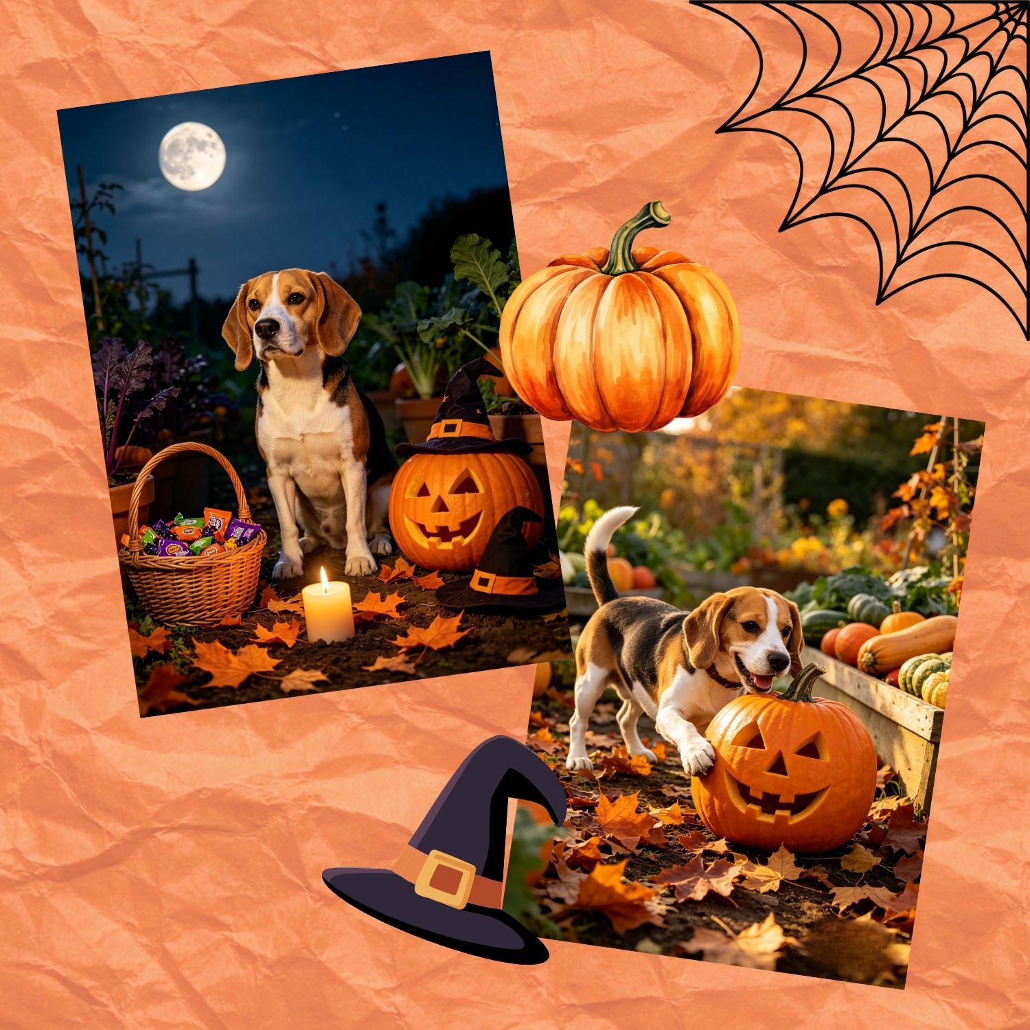 Pack 30 Photos JPEG Beagle Halloween