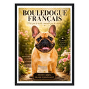 Bouledog Francais Classic Semi-Glossy Paper Wooden Framed Poster