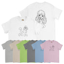 T-Shirt Caniche Unisexe Recto Verso - Caniche Art line