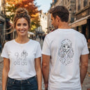T-Shirt Caniche Unisexe Recto Verso - Caniche Art line