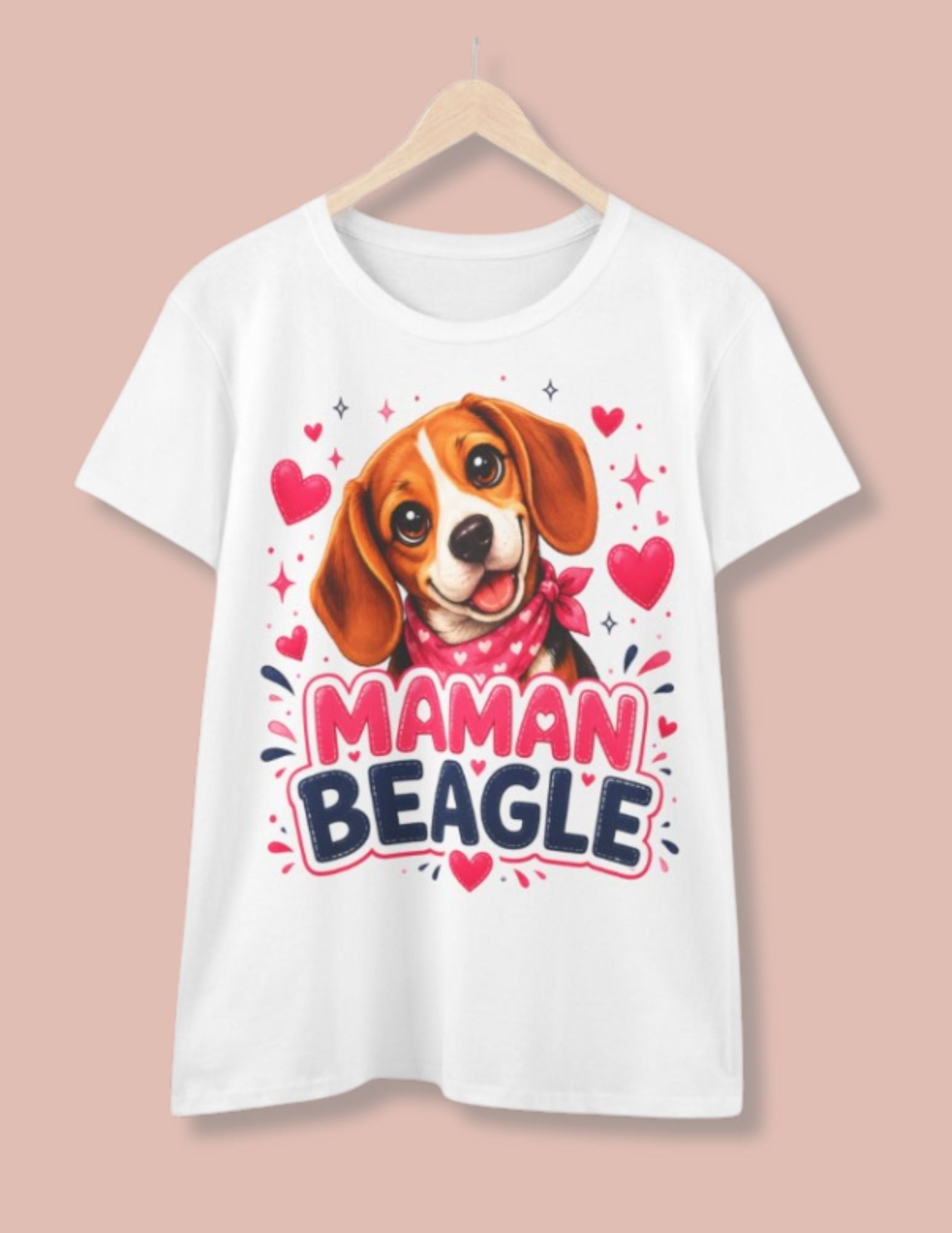 T‑Shirt Femme Beagle - Maman Beagle