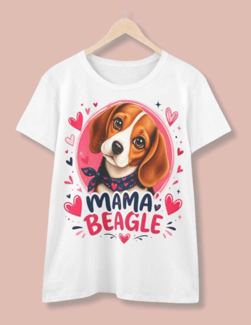 T-Shirt Femme Beagle - Mama Beagle