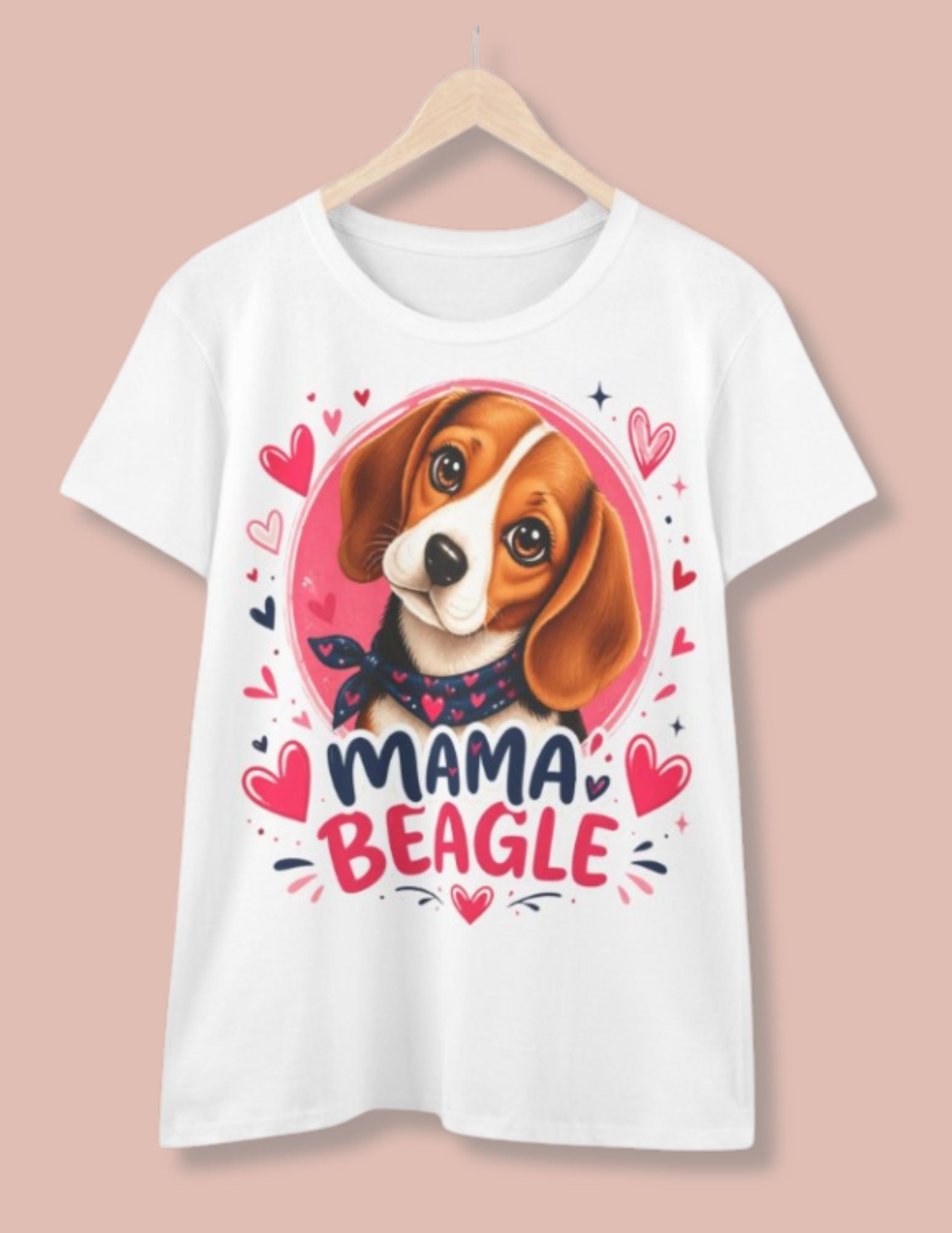 T-Shirt Femme Beagle - Mama Beagle