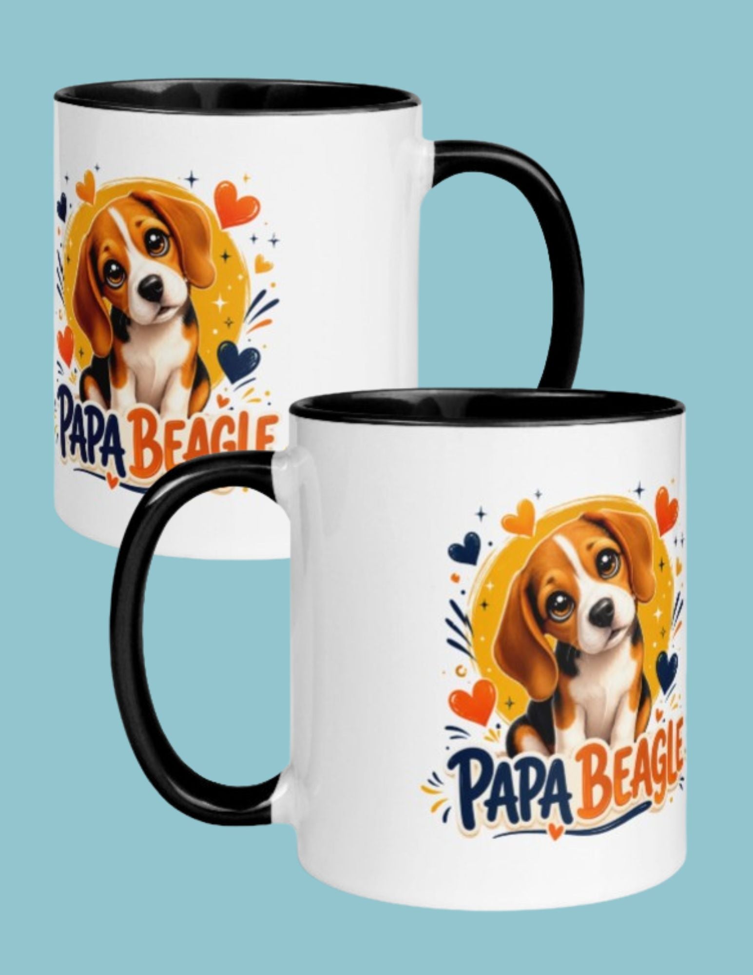 Mug Coloré Beagle - Papa Beagle