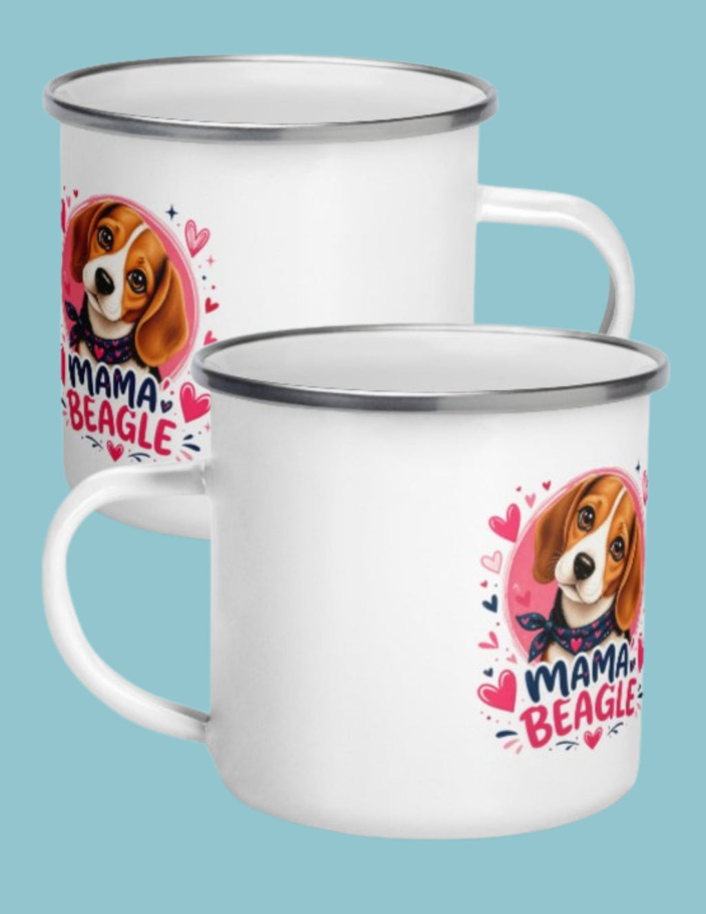 Mug émaillé Beagle - Maman Beagle