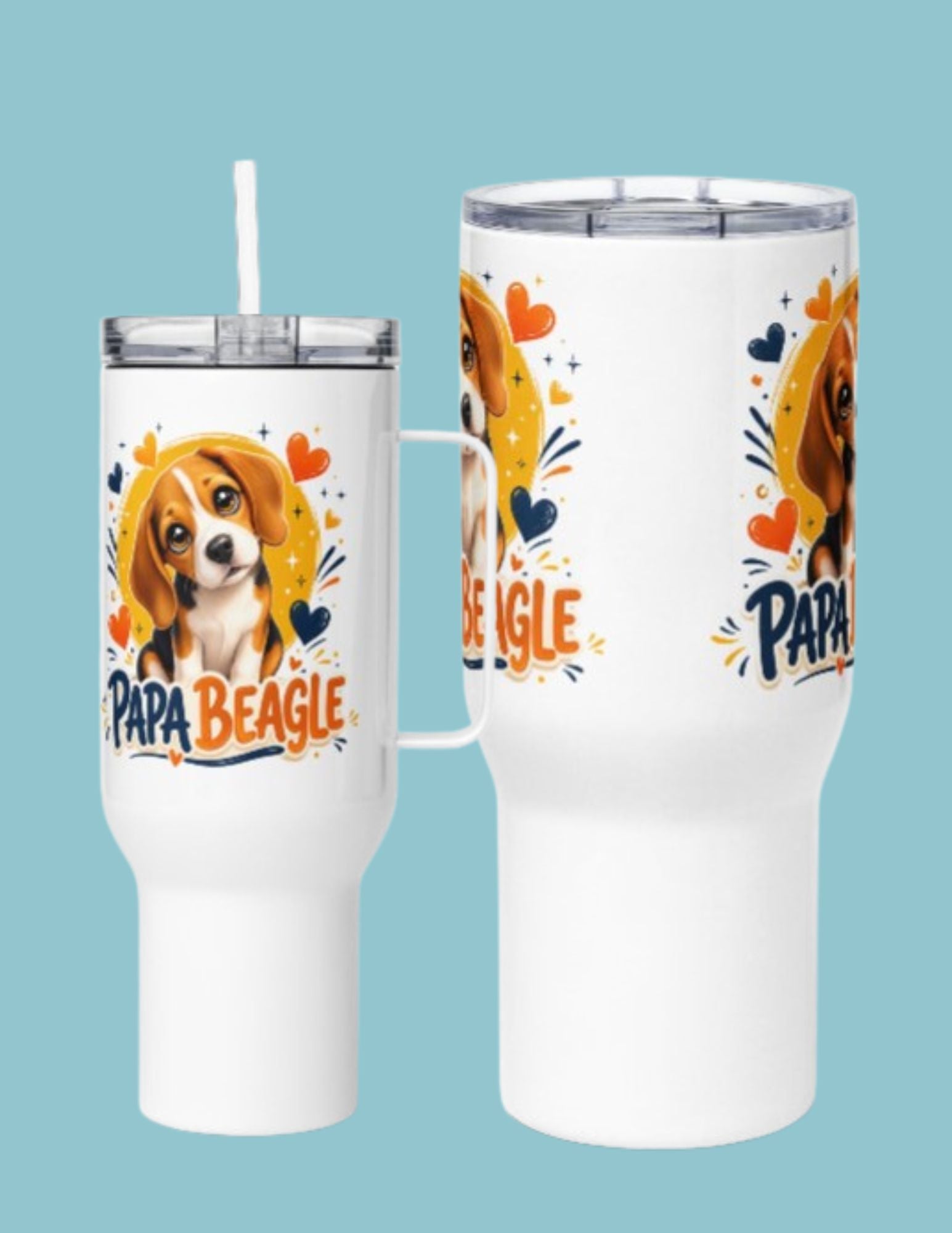 Mug avec anse Beagle - Papa Beagle