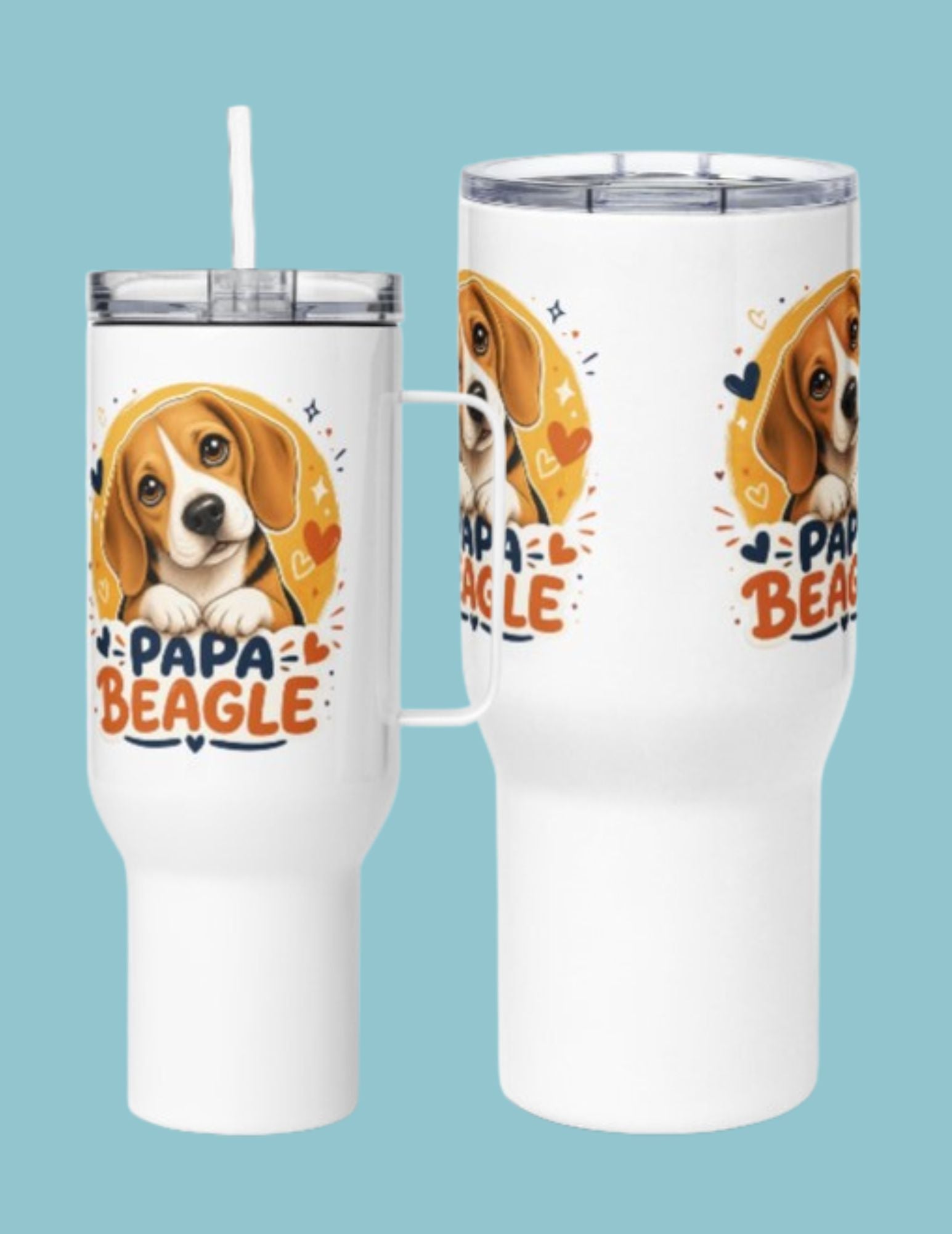 Mug avec anse Beagle - Papa Beagle