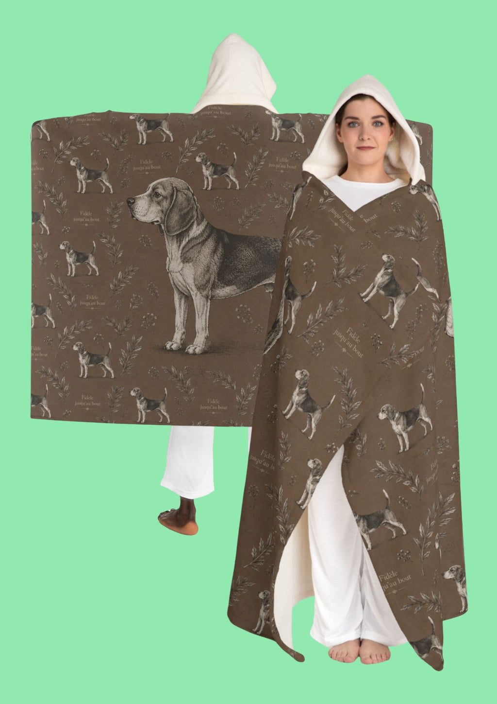 Couverture Capuche Beagle - Chien Beagle