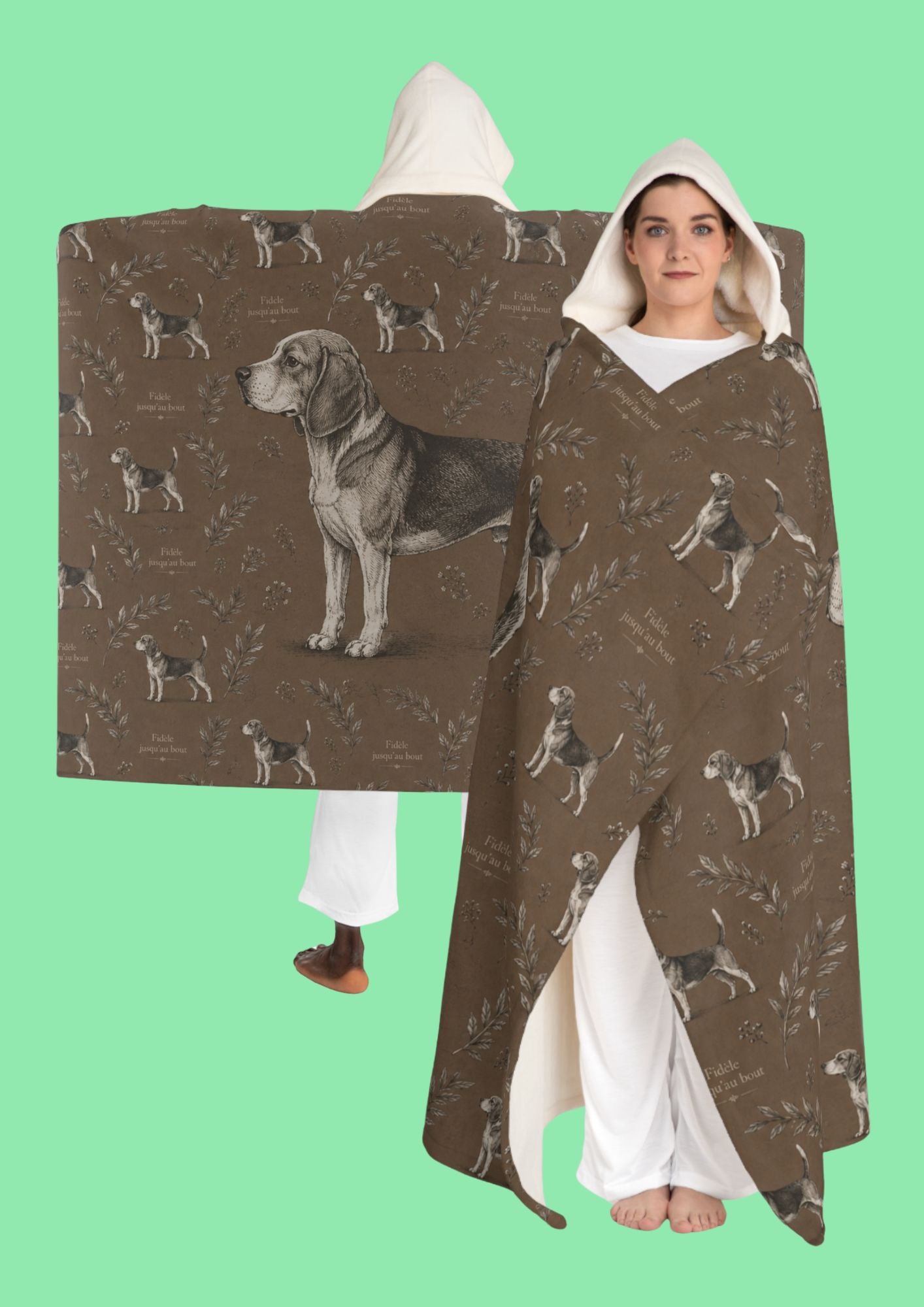 Couverture Capuche Beagle - Chien Beagle