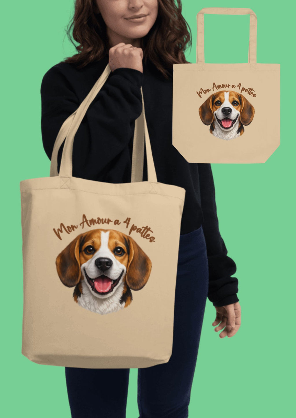 Sac Fourre Tout Beagle - Beagle Mon Amour a 4 pattes