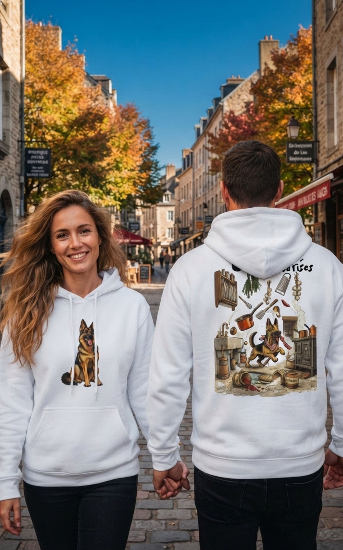 Sweatshirt à Capuche Berger Allemand – Le roi des Bêtises