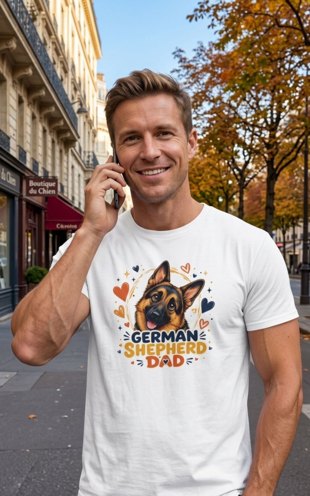 T-shirt Homme Berger Allemand - Papa Berger Allemand