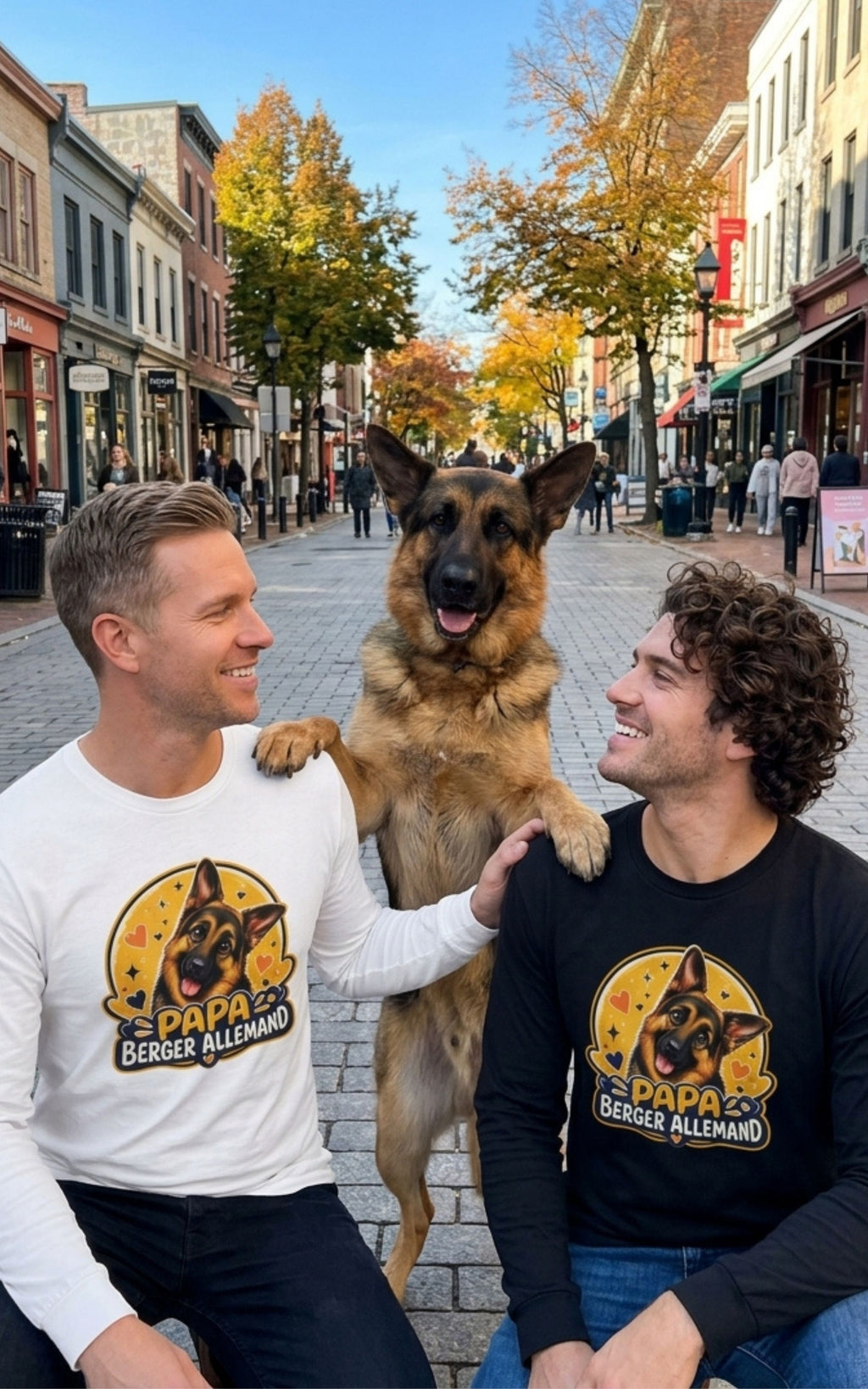 T-shirt manches longues Hommes Berger Allemand - Dad Berger Allemand