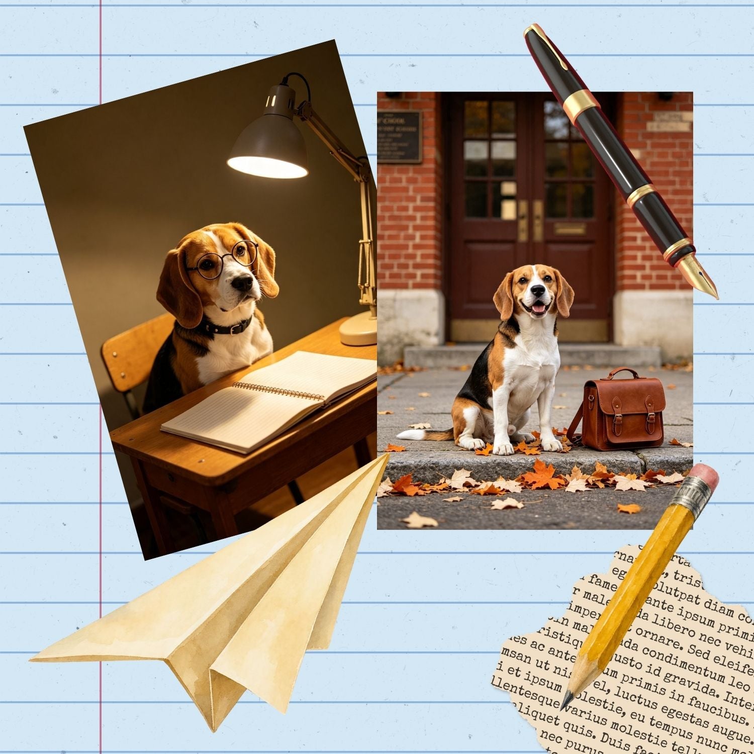 Pack 50 Photos JPEG Beagle Ecole